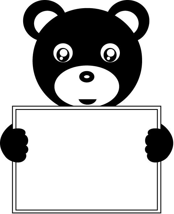 動物メッセージボックス熊