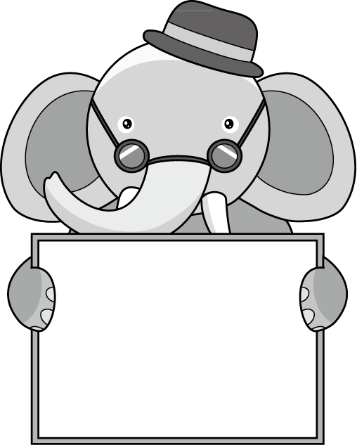 動物メッセージボックス象
