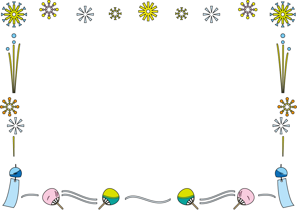 季節の飾り枠夏のフレーム Ill Frame C03a Pngダウンロードページ 無料