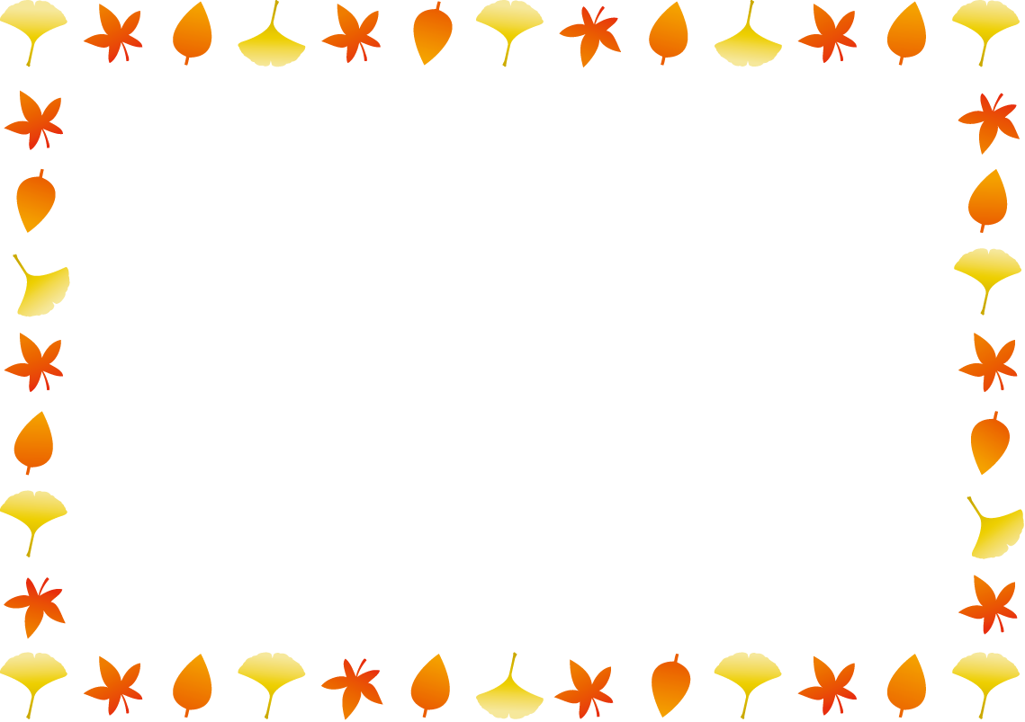 季節の飾り枠秋のフレーム Ill Frame F01b Pngダウンロードページ 無料ビジネスイラスト素材のビジソザ
