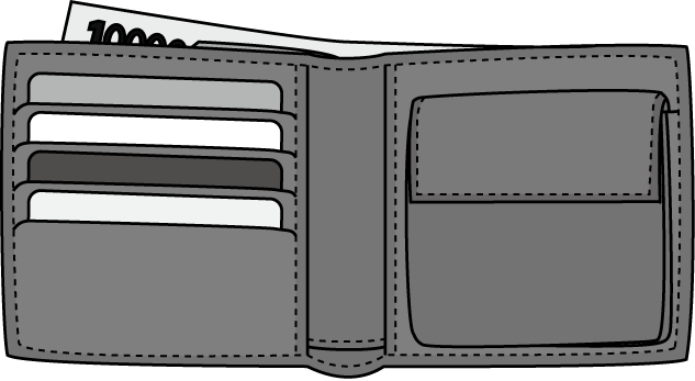 雑貨財布 Wallet 02c Pngダウンロードページ 無料ビジネスイラスト素材のビジソザ
