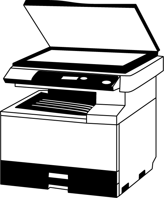 Oa機器プリンター Printer M01 Pngダウンロードページ 無料ビジネスイラスト素材のビジソザ