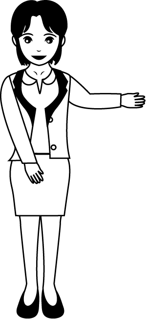 女性全身 Woman M02 Pngダウンロードページ 無料ビジネスイラスト素材のビジソザ