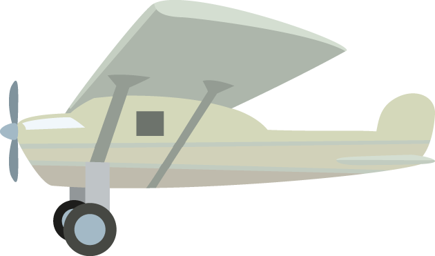 5月21日リンドバーグ翼の日のイラスト-プロペラ機