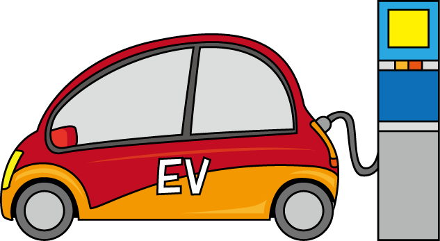 EV車のイラスト