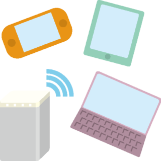 ネットワーク機器のイラストフリー素材 | ビジソザ