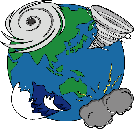 地球温暖化no03 自然災害のイラスト ビジソザ